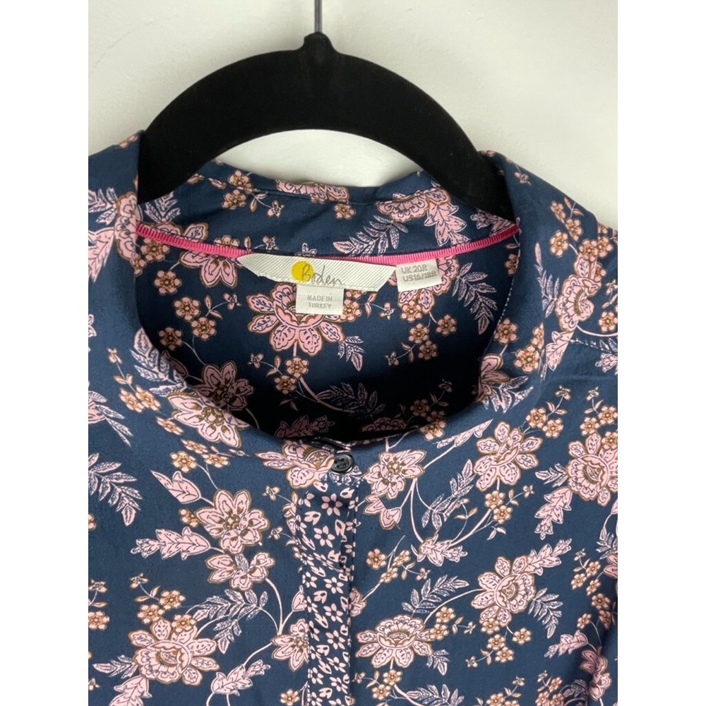 Boden Multicolor Chintz Bloom Empire Midi Shirt Dress Size US 16/18 UK 20 EUC - Picture 3 of 5
